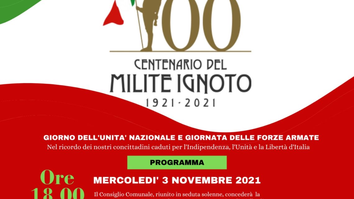 4 NOVEMBRE 100 ANNI DAL MILITE IGNOTO
